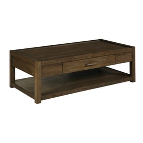 Hammary Nyles Medium Stain Rectangular Coffee Table