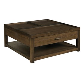 Hammary Nyles Medium Stain Square Lift Top Coffee Table