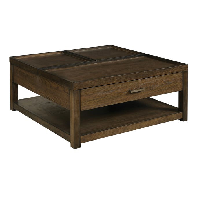 Hammary Nyles Medium Stain Square Lift Top Coffee Table HAM-209-911