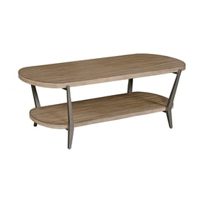 Hammary Tanna Light Stain Oval Coffee Table