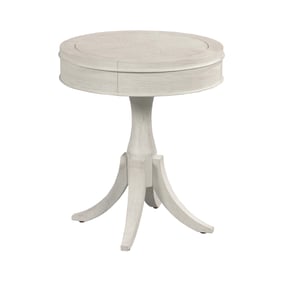 Hammary Harmony White Marcella Round End Table