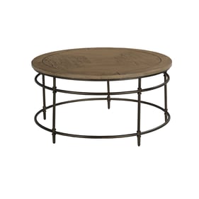 Hammary Crossroads Hamilton Light Stain Round Coffee Table