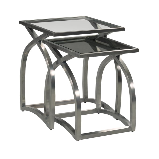 Hammary Hidden Treasures Brushed Gunmetal Vault Bunching Tables HAM-090-1216