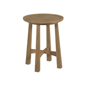 Hammary Milo Light Stain Round End Table