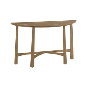 Hammary Milo Light Stain Demilune Console Table