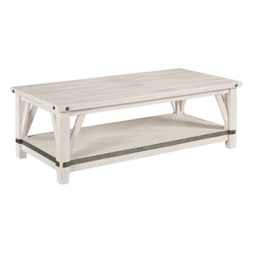 Hammary Richter White Rectangular Coffee Table