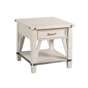 Hammary Richter White Rectangular Drawer End Table