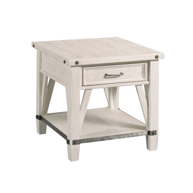 Hammary Richter White Rectangular Drawer End Table HAM-262-915