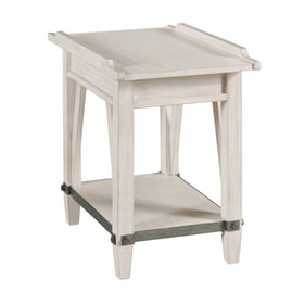 Hammary Richter White Rectangular Chairside Table