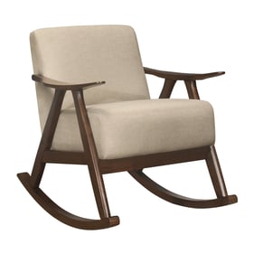 Home Elegance Waithe Beige Rocking Chair