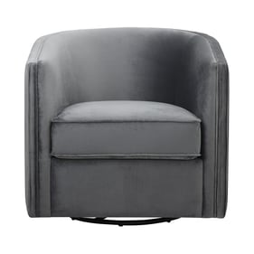 Home Elegance Cecily Gray Swivel Chair