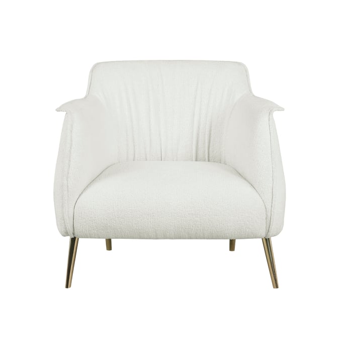 Home Elegance Rachael White Accent Chair HE-1085F1S