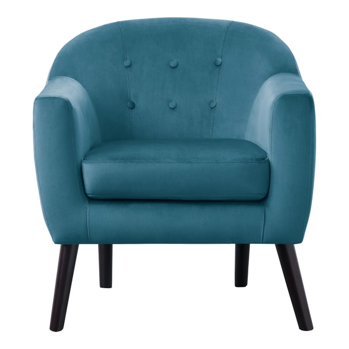 Home Elegance Quill Blue Accent Chair HE-1127BU-1