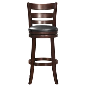 Home Elegance Edmond Black Cherry Swivel Pub Height Chair