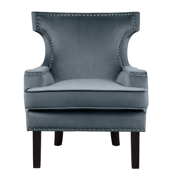 Home Elegance Lapis Gray Accent Chair HE-1190GY-1