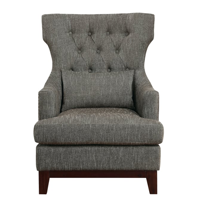 Home Elegance Adriano Brown Gray Accent Chair HE-1217F3S