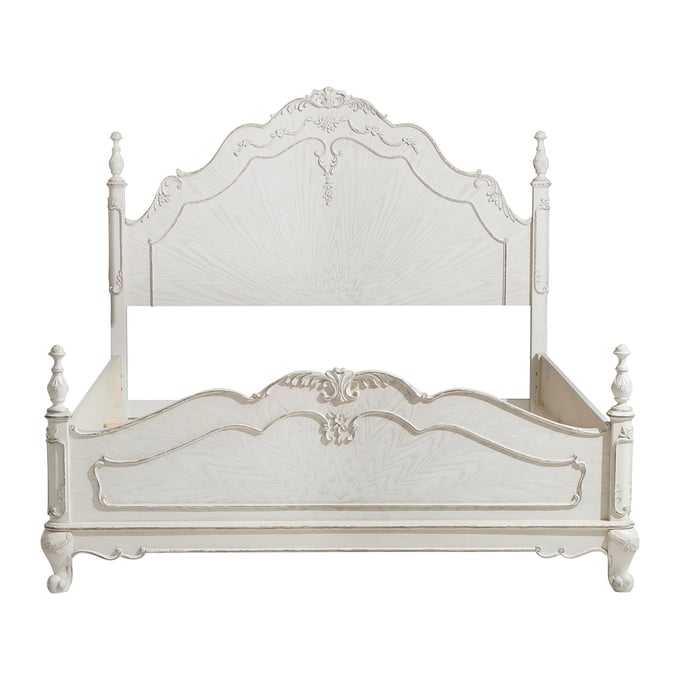 Home Elegance Cinderella Gray White Queen Bed HE-1386NW-1