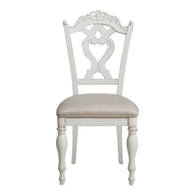 Home Elegance Cinderella Gray White Writing Desk Chair