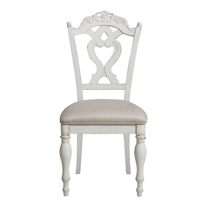 Home Elegance Cinderella Gray White Writing Desk Chair HE-1386NW-11C