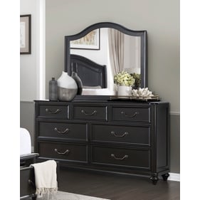 Home Elegance Herman Gray Dresser And Mirror