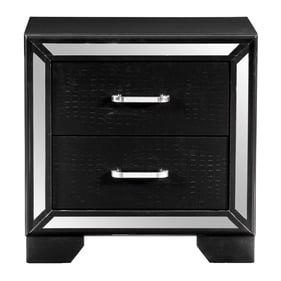 Home Elegance Aveline Black Night Stand