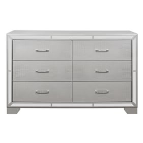 Home Elegance Aveline Metallic Silver Dresser