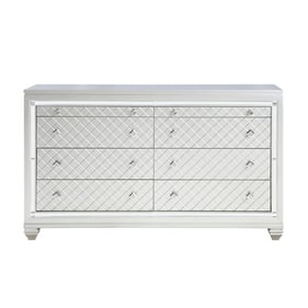 Home Elegance Leesa Gray Metallic Silver Dresser