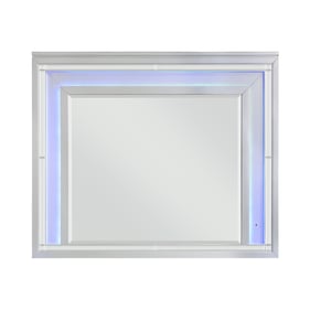 Home Elegance Leesa Gray Metallic Silver Mirror