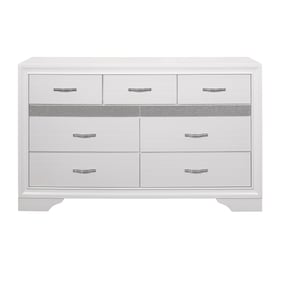 Home Elegance Luster White Dresser