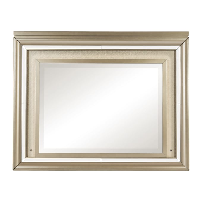 Home Elegance Loudon Champagne Gold Silver LED Lighting Mirror HE-1515-6