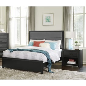 Home Elegance Cordelia Espresso Gray 2pc Bedroom Set With King Bed