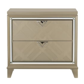 Home Elegance Bijou Champagne Gold Silver Night Stand