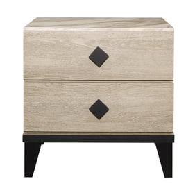 Home Elegance Whiting Beige Gray Night Stand