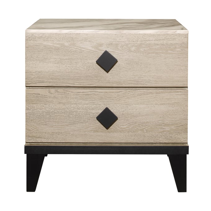 Home Elegance Whiting Beige Gray Night Stand HE-1524-4