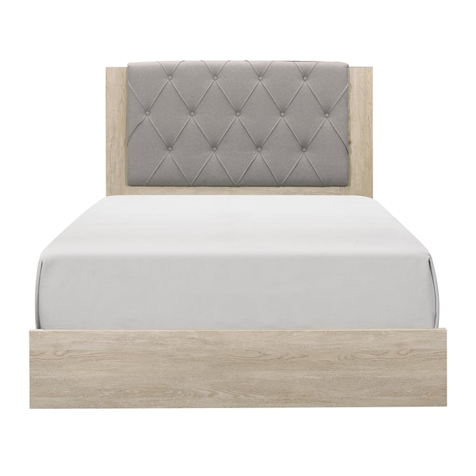 Home Elegance Whiting Beige Gray King Bed HE-1524K-1EK