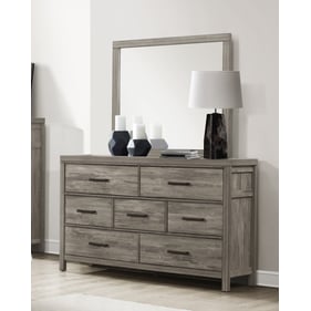 Home Elegance Bainbridge Gray Dresser And Mirror