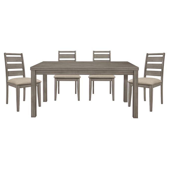 Home Elegance Bainbridge Gray 5pc Dining Room Set HE-1526-64-5-SET