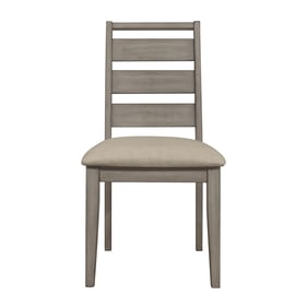 2 Home Elegance Bainbridge Gray Side Chairs