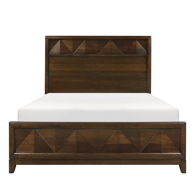 Home Elegance Aziel Brown Queen Bed HE-1535-1