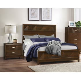 Home Elegance Aziel Brown 2pc Bedroom Set With Queen Bed