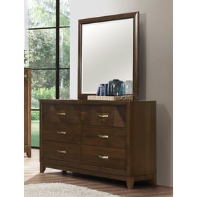 Home Elegance Aziel Brown Dressers And Mirror