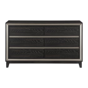 Home Elegance Grant Ebony Gold Silver Dresser