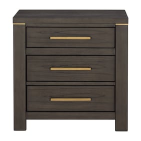 Home Elegance Scarlett Brown Gold Silver Night Stand