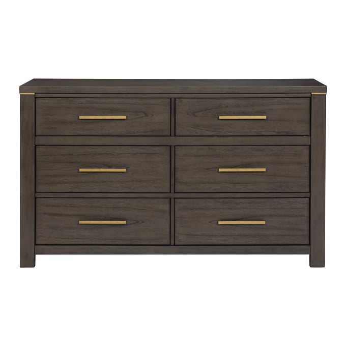 Home Elegance Scarlett Brown Gold Silver Dresser HE-1555-5