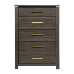 Home Elegance Scarlett Brown Gold Silver Chest