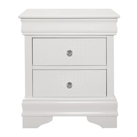 Home Elegance Lana White Night Stand