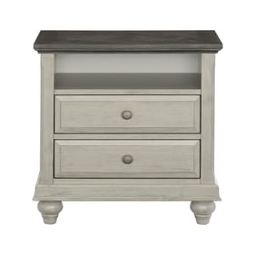 Home Elegance Mossbrook Gray Brown Night Stand