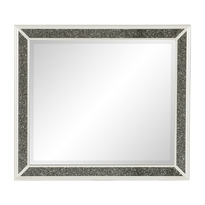 Home Elegance Salon White Gold Silver Mirror HE-1572W-6