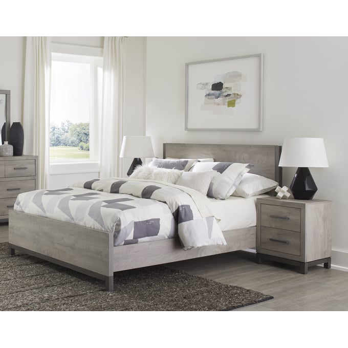 Home Elegance Zephyr Gray 2pc Bedroom Set With King Bed HE-1577K-1EK-BR-S1