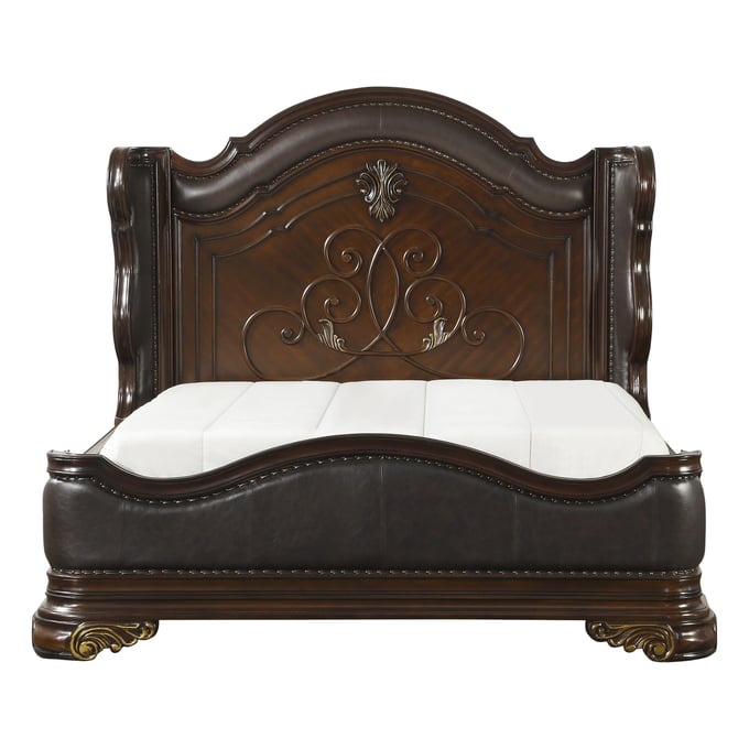 Home Elegance Royal Highlands Cherry King Bed HE-1603K-1EK